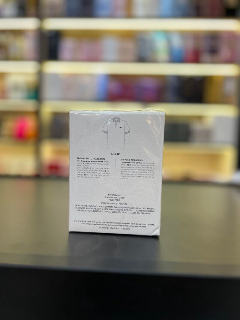 Lacoste L.12.12 Blanc Eau de Toilette 100ml