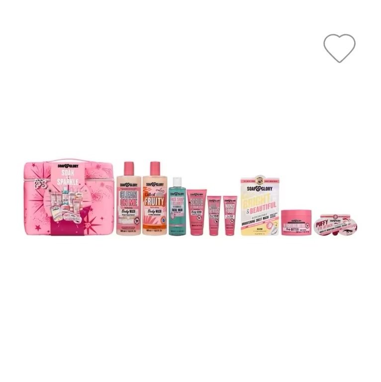 Soap & Glory Soak In The Sparkle 9 Piece Full-Size STAR GIFT