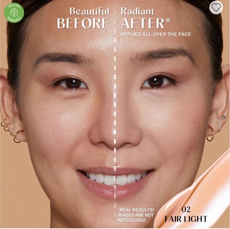 Huda Beauty GloWish Bright Light Hydrating Sheer Vegan Concealer 02