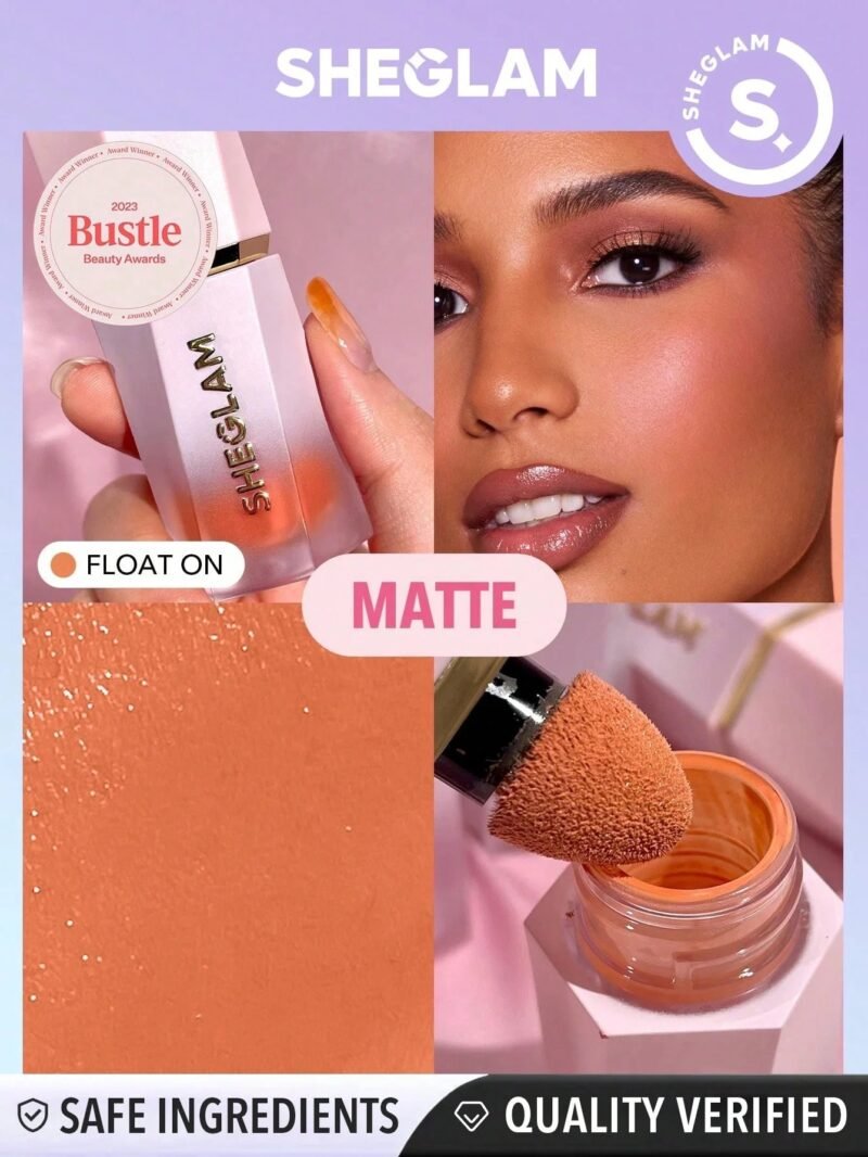Sheglam Color Bloom Liquid Blush Matte Finish-Float On