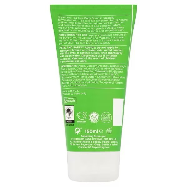 Superdrag Tea Tree Body Scrub 150ml