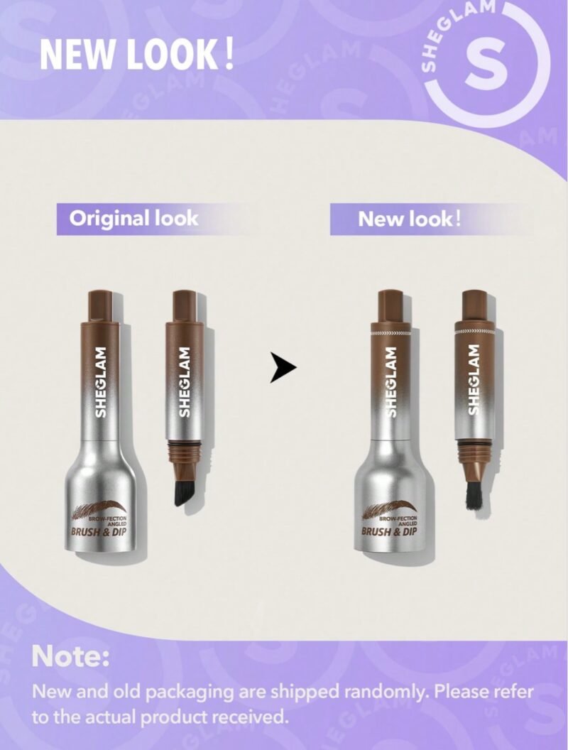 Sheglam Brow-Fection Angled Brush & Dip-Auburn