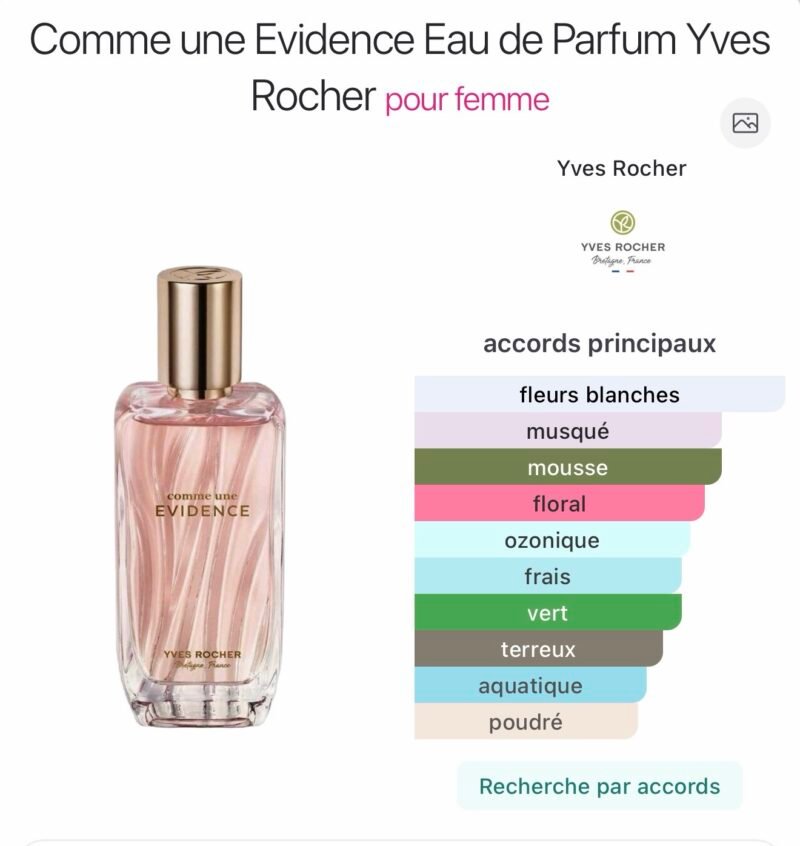 Evidance Eau de Parfum Comme Une 100 ml