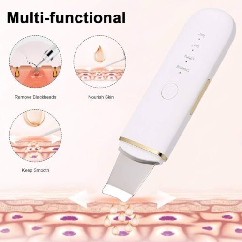 Eacam Skin Scrubber, Pore Cleaner Cordless Facial Skin Scrubber