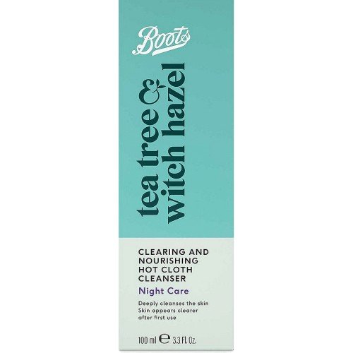 Boots Tea Tree & Witch Hazel Clearing & Nourishing Hot Cloth Cleanser