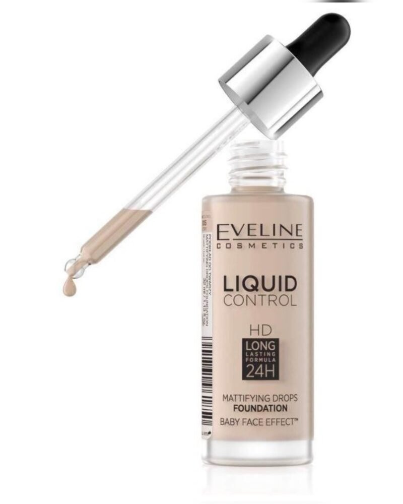 Eveline Cosmetics Liquid Control HD Mattifying Drops Foundation 30 sand beige