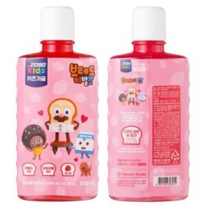 2080 Kids Gargle Bread Barbershop Strawberry Flavor, 250ml