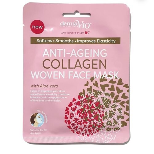 Derma V10 Anti Ageing Collagen Face Mask with Aloe Vera, 400g