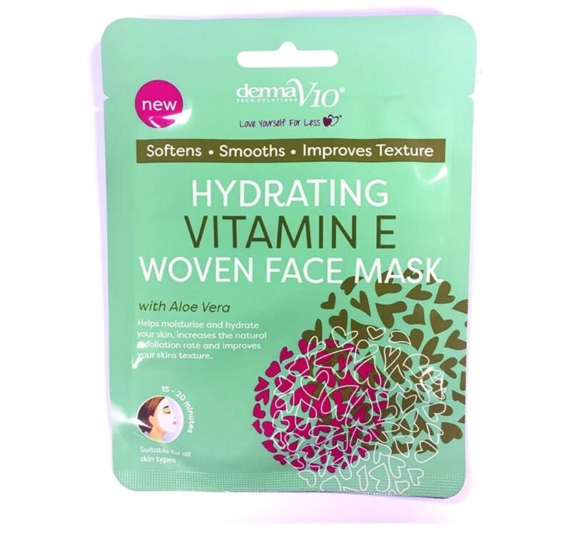 Derma V10 Hydrating Vitamin E Woven Face Mask 400g