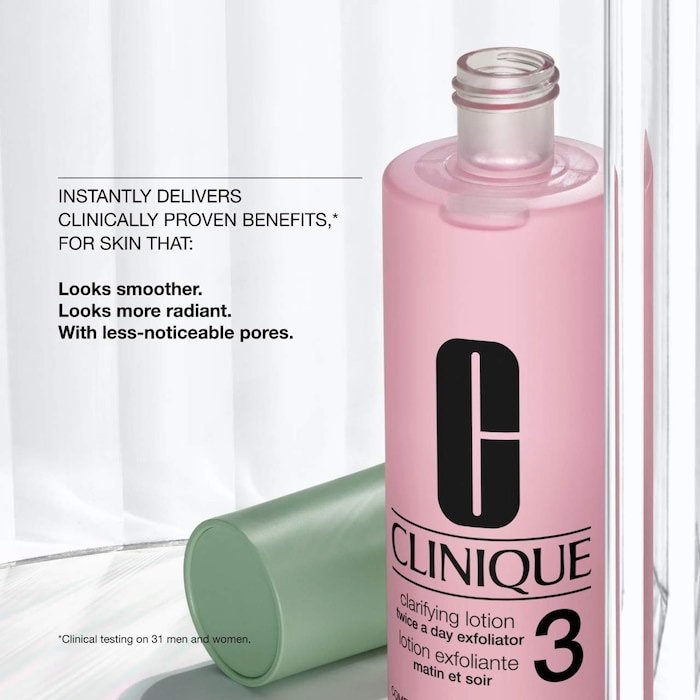 Clinique Clarifying Face Lotion 3 Liquid Exfoliator for Combination Oily Skin 487ml —