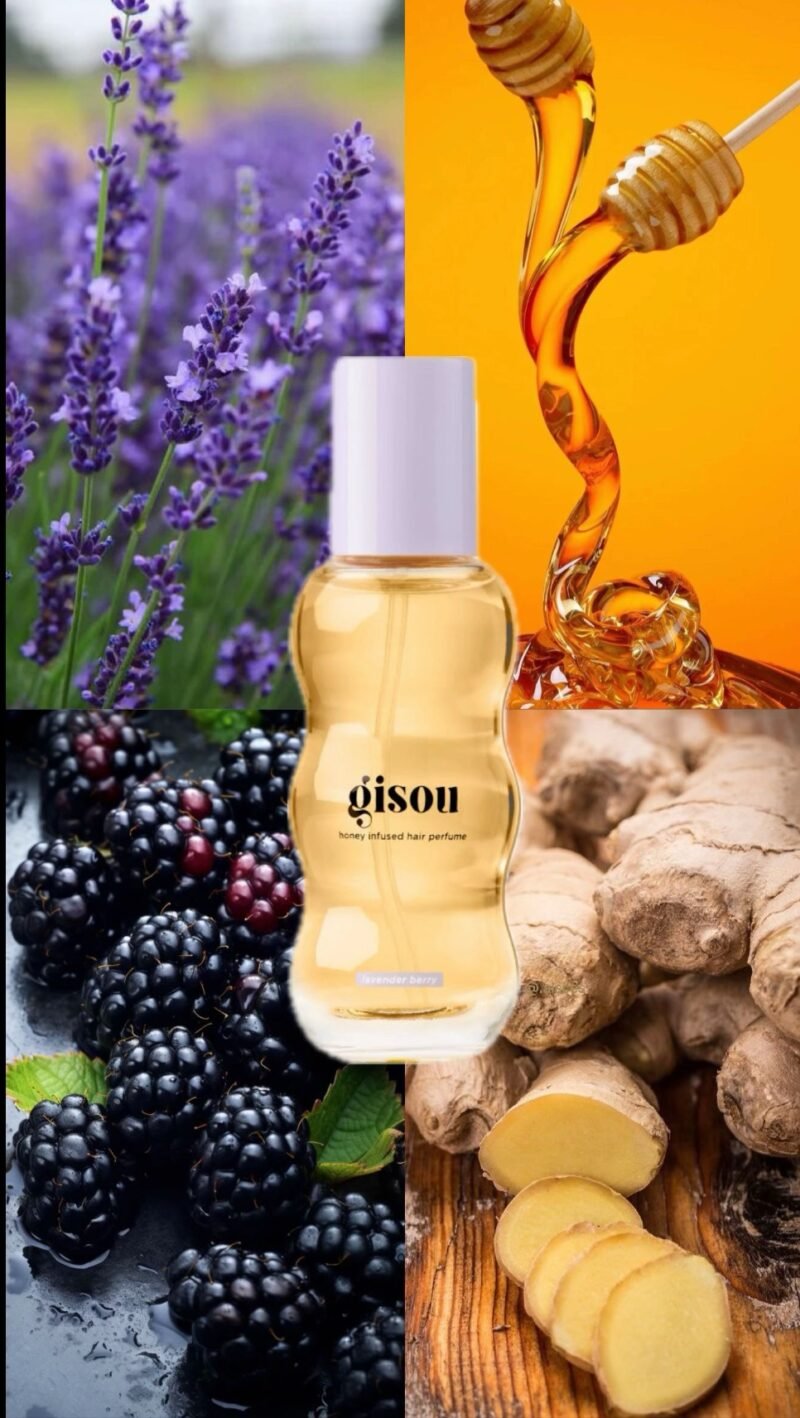 Gisou honey infused hair perfume lavender berry 15 ml