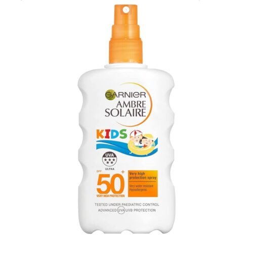 Garnier Ambre Solaire Kids Water Resistant Sun Cream Spray SPF50+ (200ml)