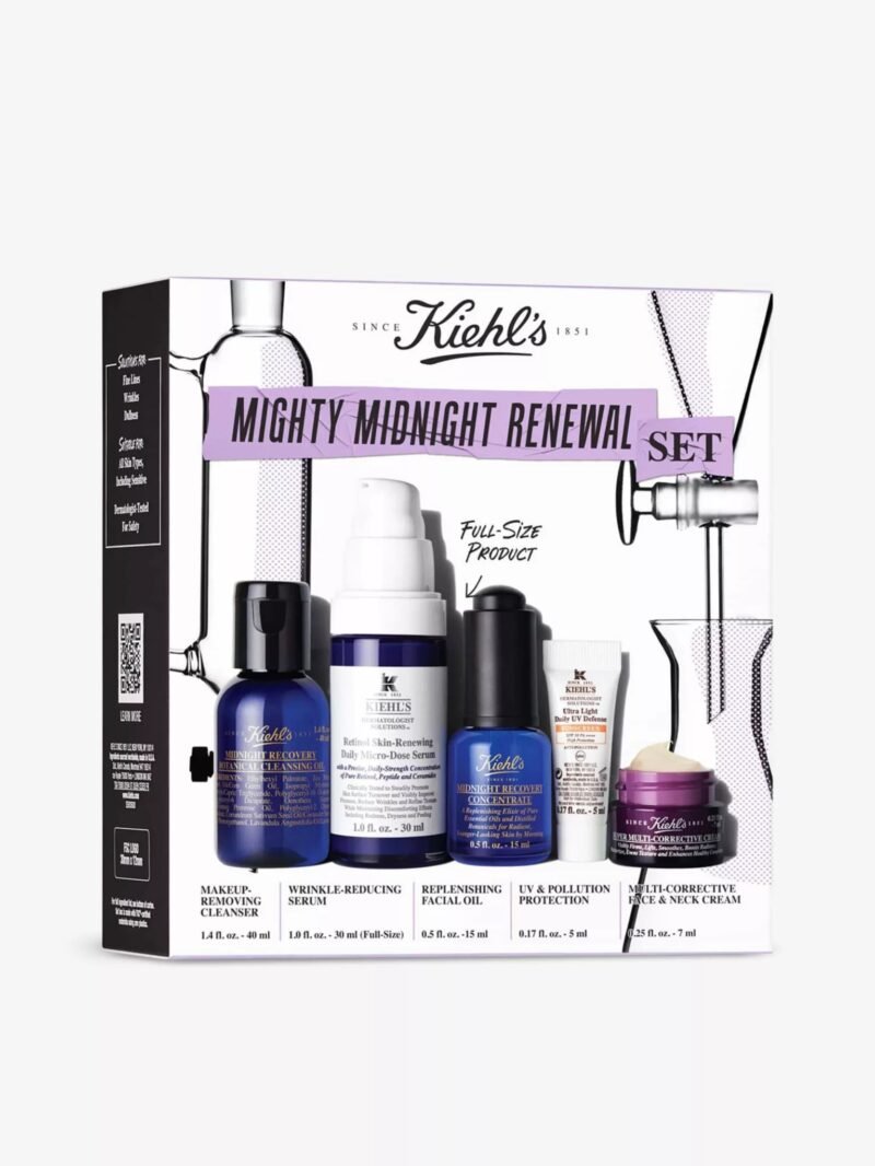 kiehl's mighty midnight renewal set