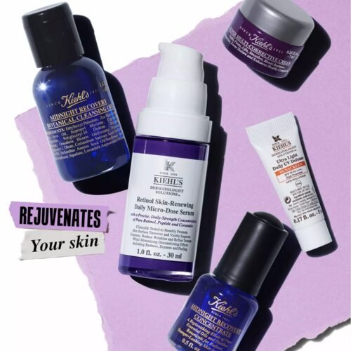 kiehl's mighty midnight renewal set