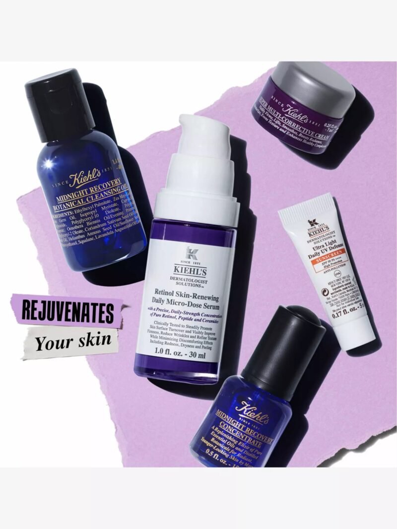 kiehl's mighty midnight renewal set