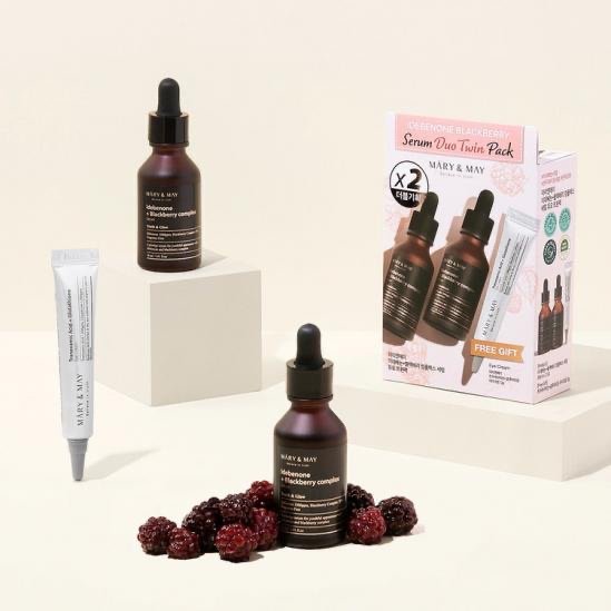 Mary And May Idebeone+Blackberry Serum Duo twin Pack