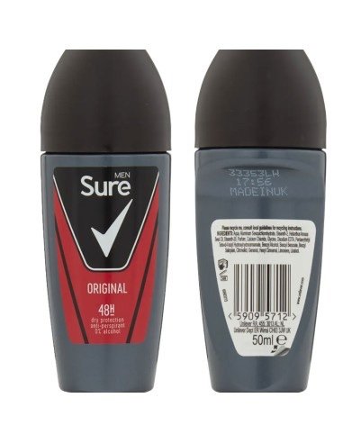 Sure Men Original 48H Anti Perspirant Deodorant Roll On 50ml