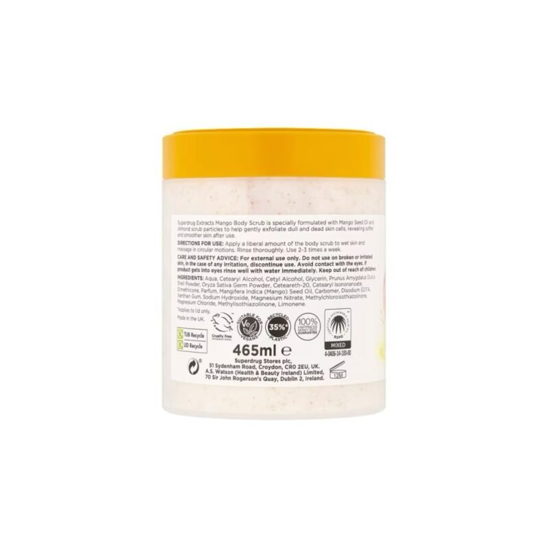 Superdrug Extracts Body Scrub Mango 465ml