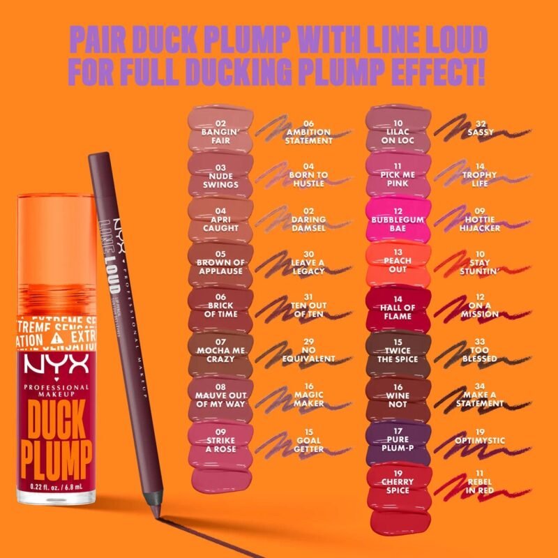 NYX DUCK PLUMP HIGH PIGMENT PLUMPING LIP GLOSS  (05) 7ml