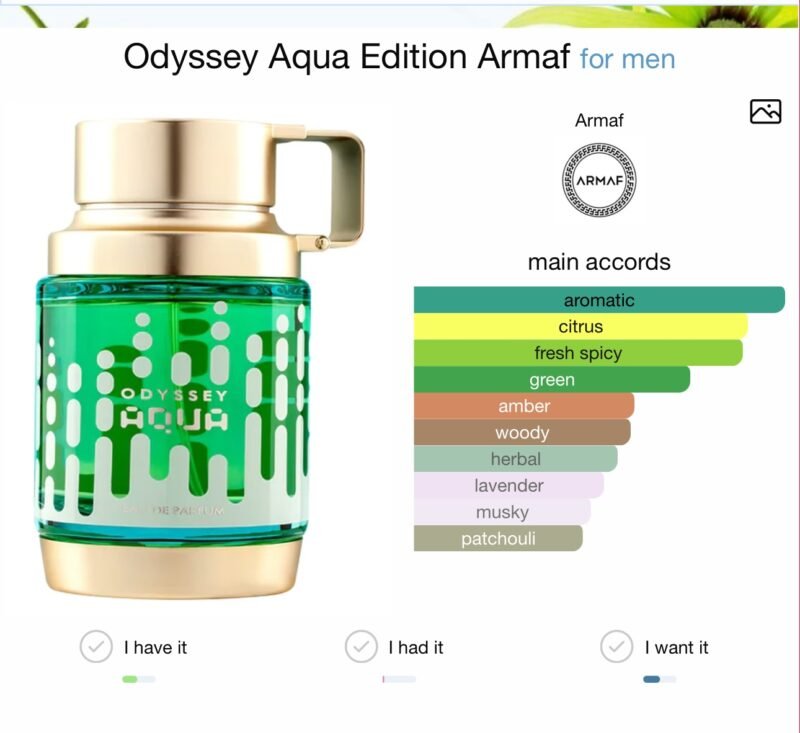 Armaf Odyssey Aqua Edition Edp 100ml