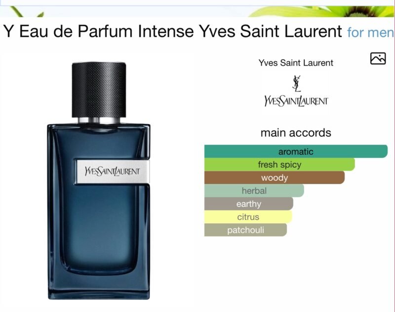 Ysl Y Eau de Parfum Intense Yves Saint Laurent