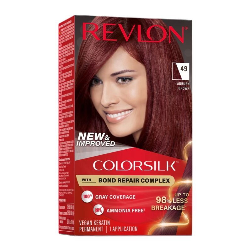Revlon Colorsilk Beautiful Permanent Hair Color Auburn Brown 049
