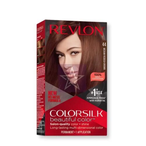 Revlon Colorsilk Beautiful Permanent Hair Color Medium Reddish Brown 44