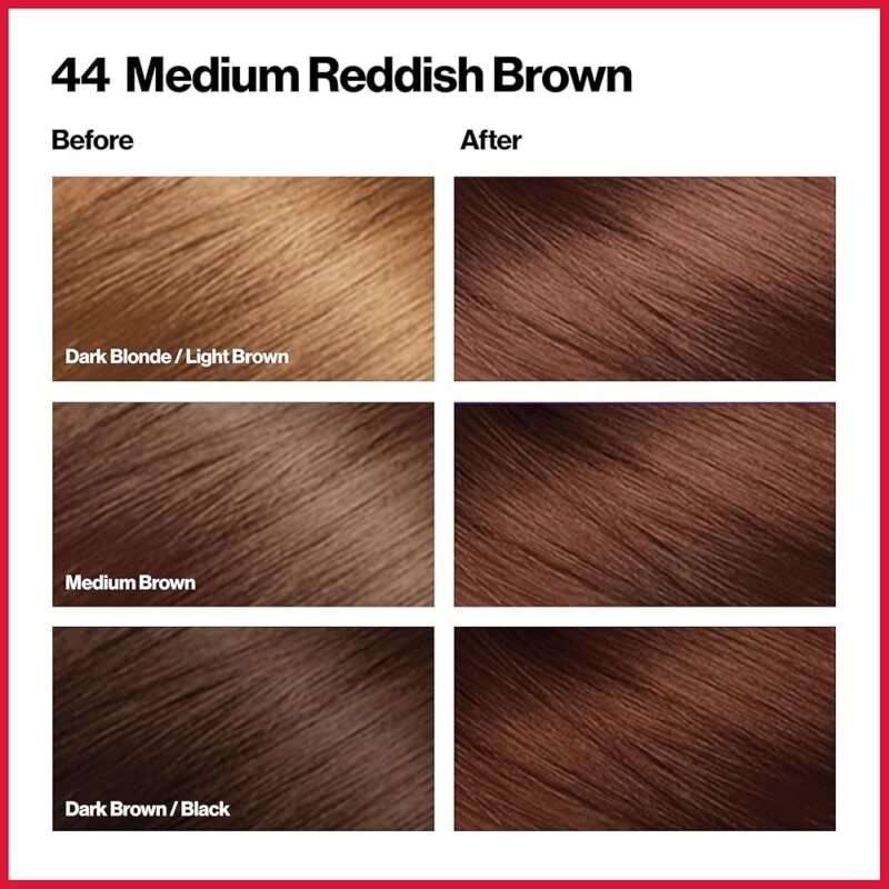 Revlon Colorsilk Beautiful Permanent Hair Color Medium Reddish Brown 44