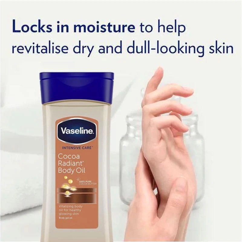 Vaseline Intensive Care Cocoa Radiant Body Oil with Pure Cocoa Butter - 200 ml