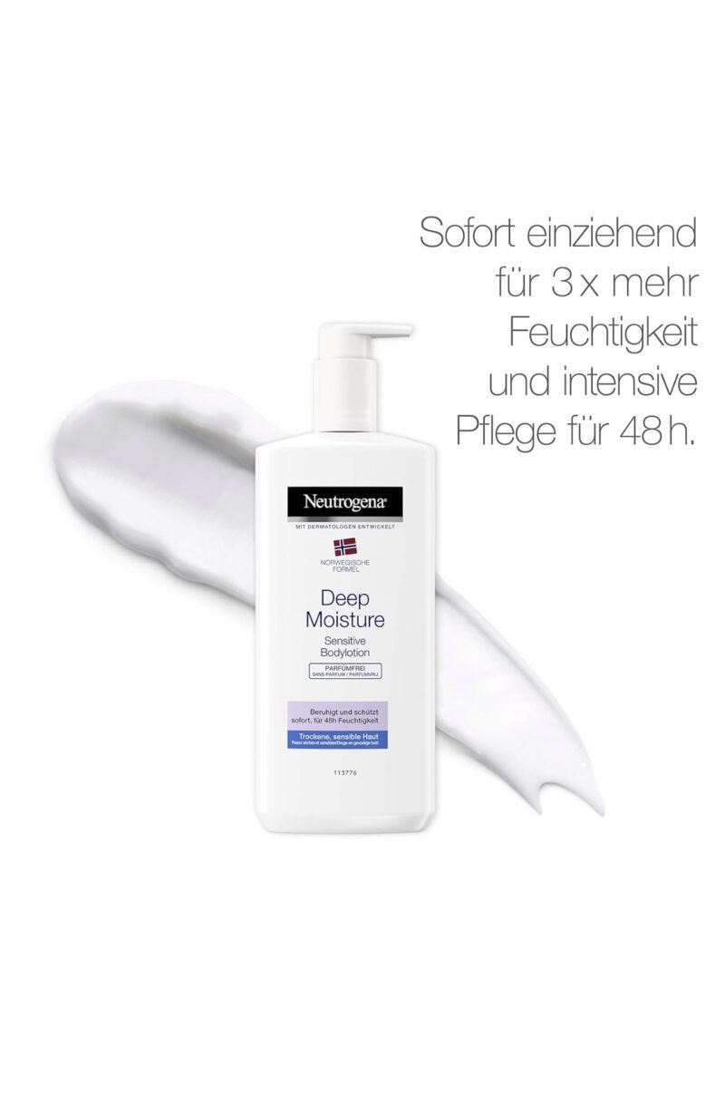 eutrogena Norwegian Formula Body Lotion Deep Moisture Sensitive Fragrance Free for Sensitive Dry Skin 400ml