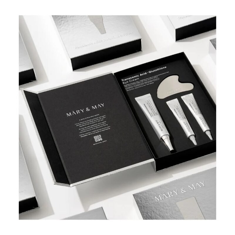 MARY&MAY TRANEXAMIC ACID+ GLUTATHIONE EYE CREAM KIT SET (30G+12G*2+GUA SHA)