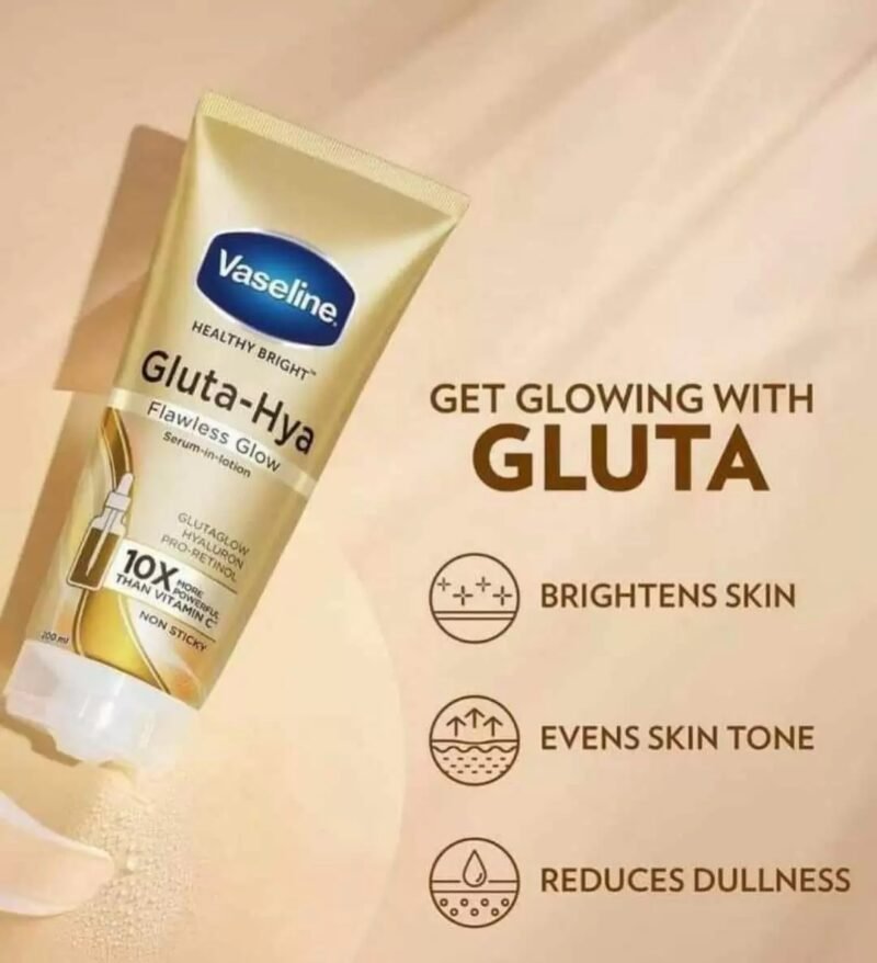 Vaseline Gluta-Hya Serum Burst Lotion Flawless Bright 330 ml