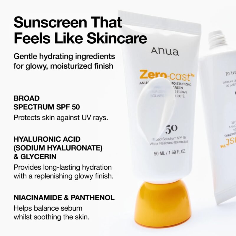 Anua Zero-cast Moisturizing Finish Sunscreen 50 ml