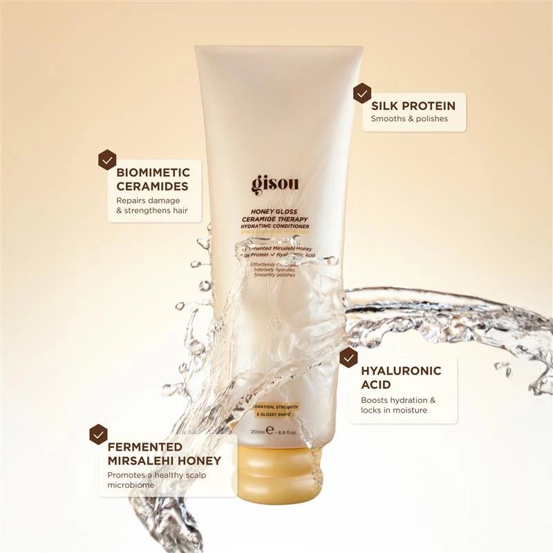 Gisou Honey Gloss Ceramide Therapy Hydrating Conditioner 200 ml