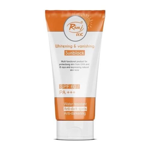 Rivaj Uk Whitening & Vanishing Sunblock SPF 60 Pa +++ 50ml