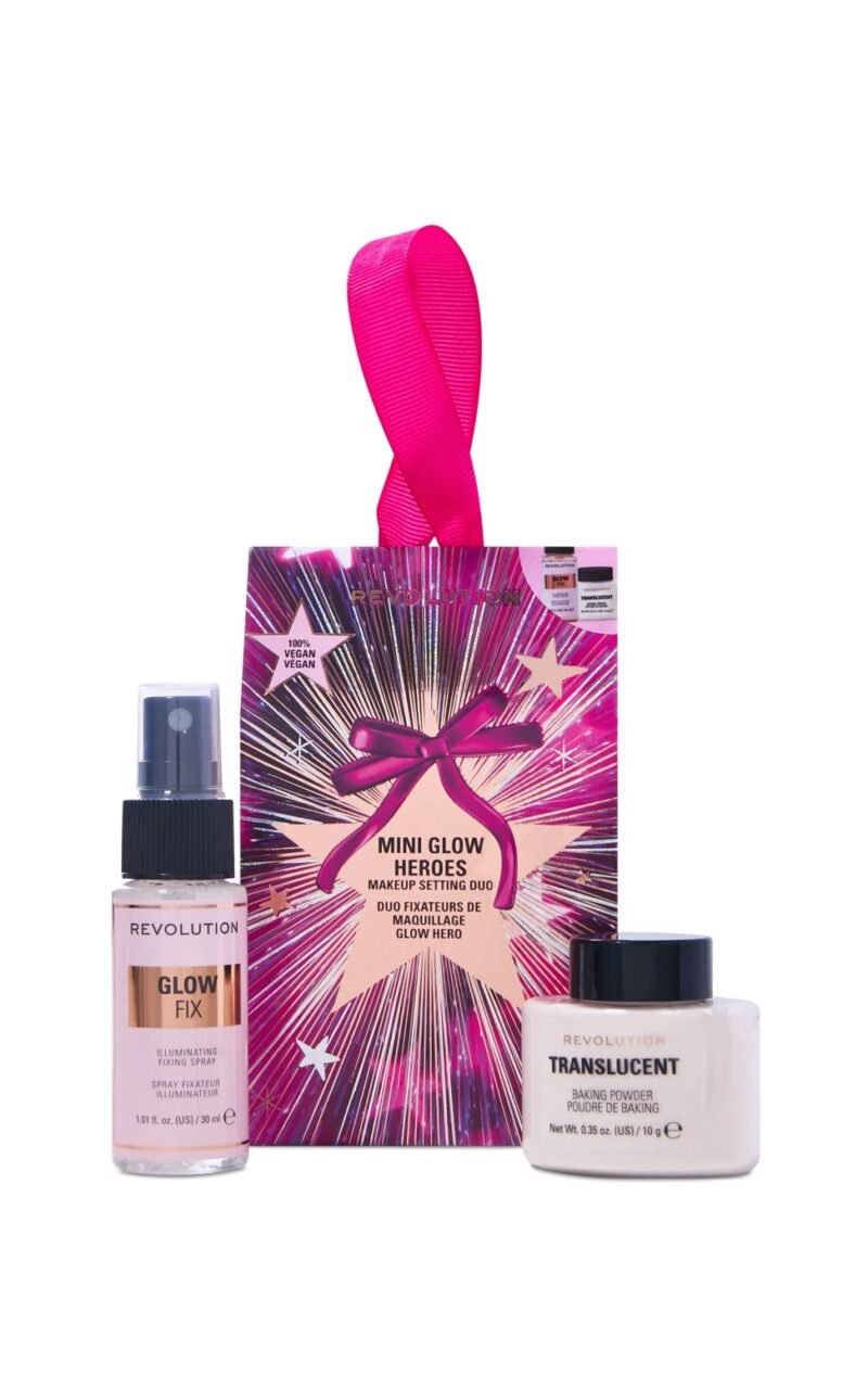 REVOLUTION Mini Glow Heroes Makeup Setting Duo