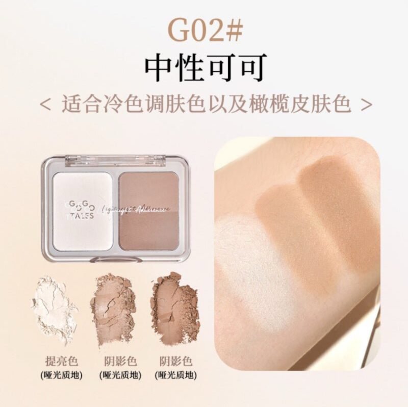 GOGO TALES -Color Highlight & Contour Palette G02 - 5.7g