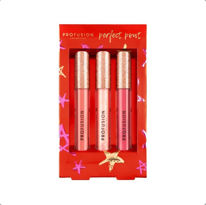 Profusion perfect Pout 3 PIECE LIP GLOSS SET
