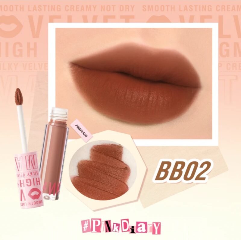PINK FLASH Lasting Matte Lip cream - BB02