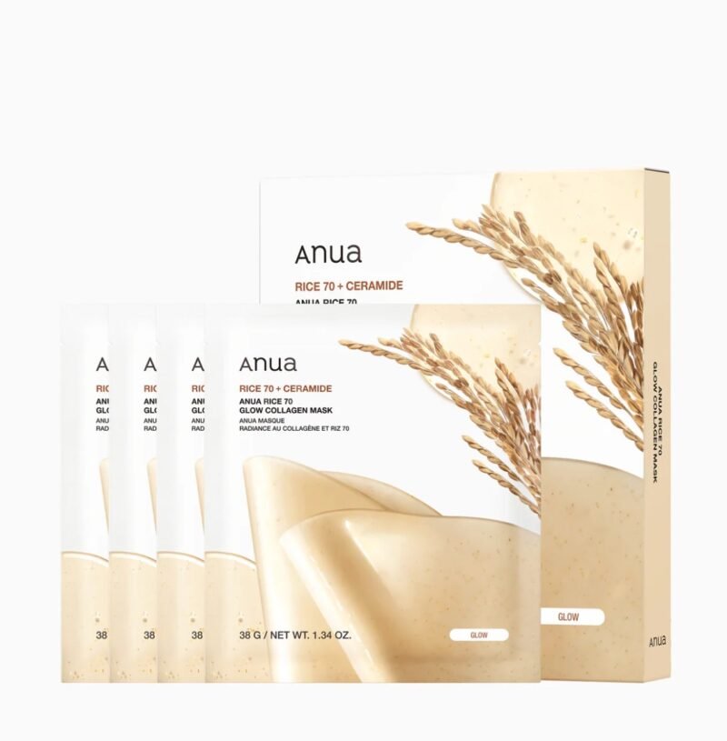 Anua Rice 70+ Ceramide Glow Collagen Mask