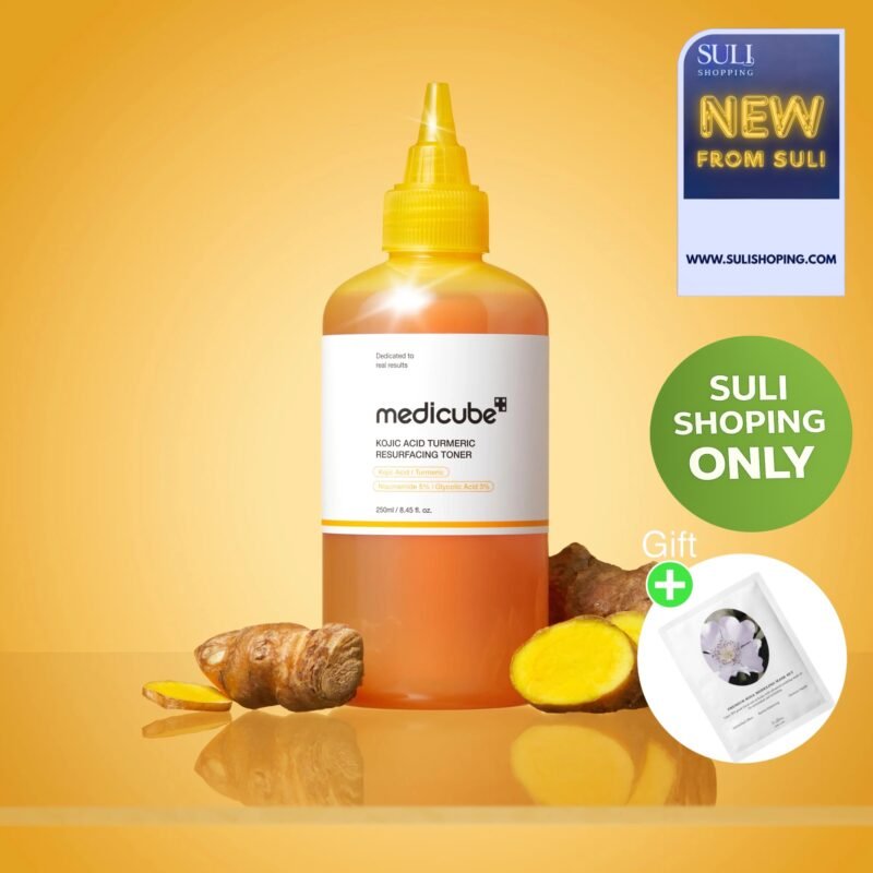 Medicube Kojic Acid Turmeric Resurfacing Toner - 250ml