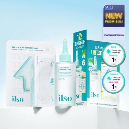 ilso Super Melting Sebum Softener 150ml Set (+Cotton Pad 40P+Pore Tension Mask Sheet 1ea