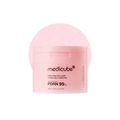 Medicube Pdrn Pink Collagen Toning Gel Toner Pad - 120ml - 70 pads