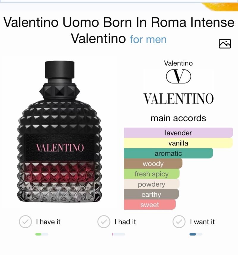 valentino born in roma intense 100 ml