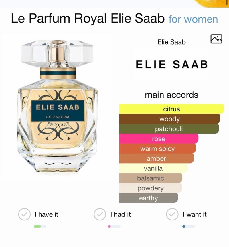 Elie saab le parfum royal eau de parfum 90ml