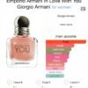Giorgio armani in love with you eau de parfum pour femme 100 ml