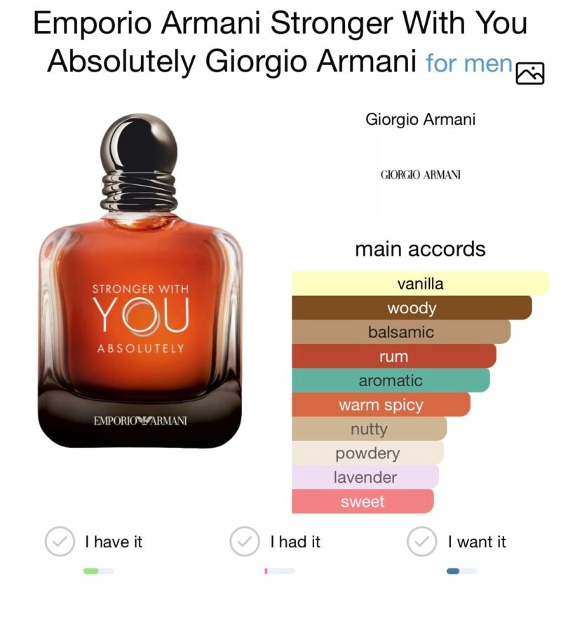 Giorgio armani stronger with you absolutely parfum 100 ml