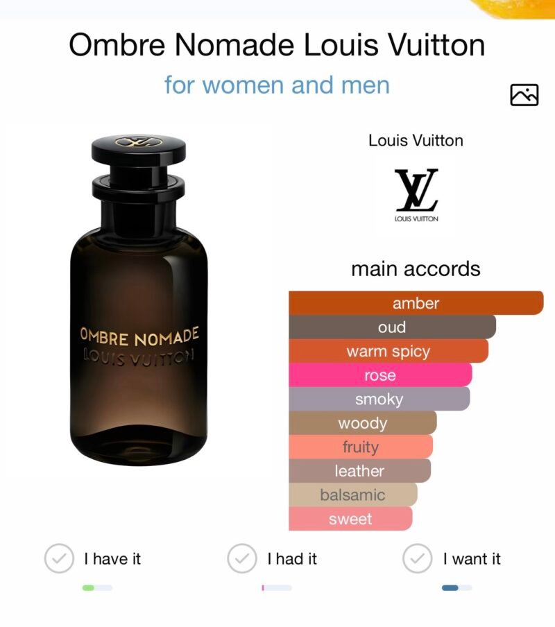 Louis vuitton ombre nomade eau de parfum 100 ml