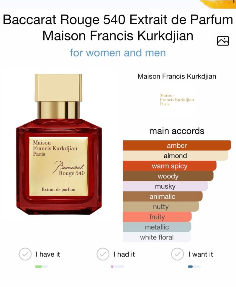 Maison francis kurkdjian paris extrait de parfum 70 ml