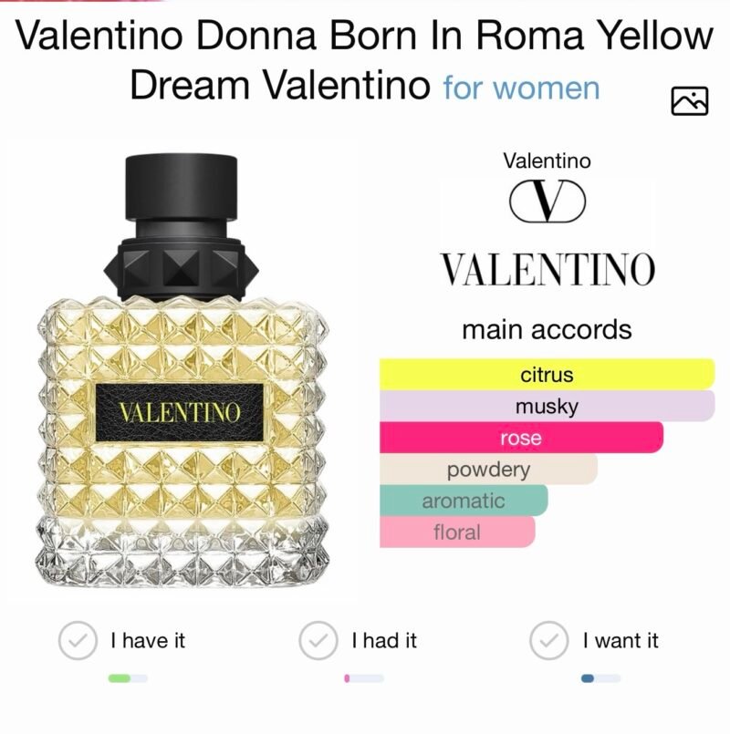 Valentino donna born in roma yellow dream eau de parfum 100 ml